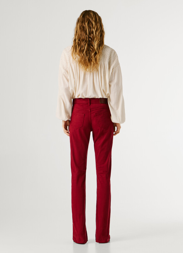 FLARE FIT 5-POCKET TROUSERS