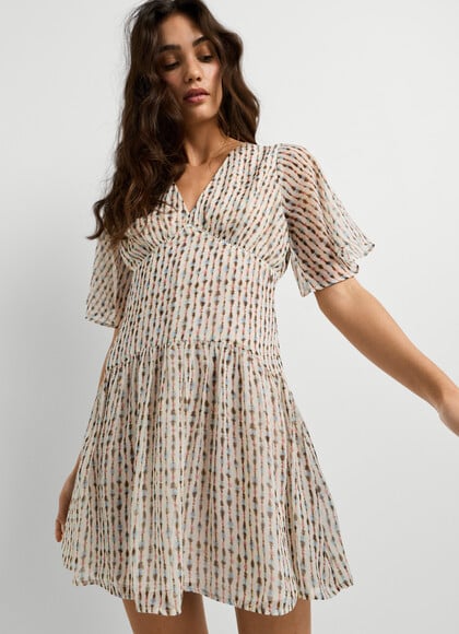 IKAT PRINT MINI DRESS