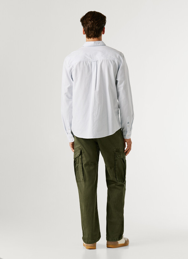 REGULAR FIT STRIPED OXFORD SHIRT