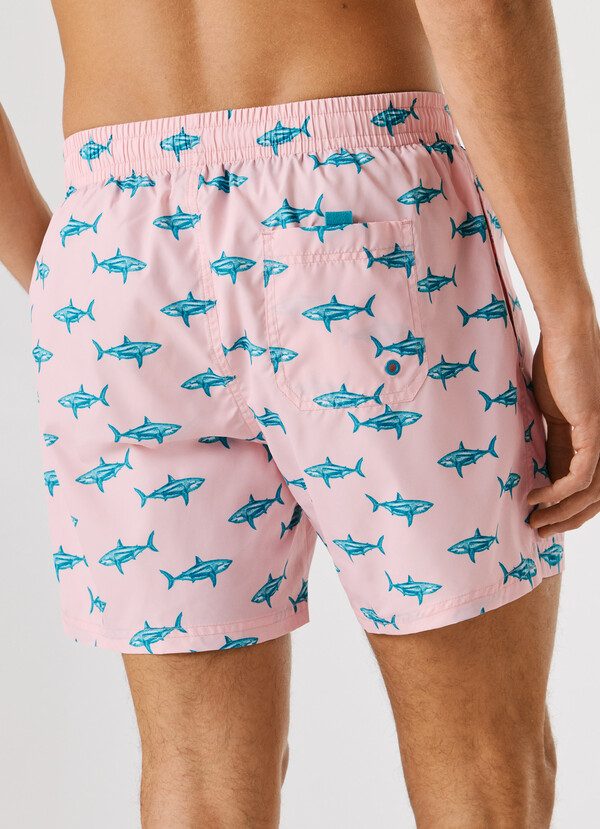 SWIM SHORTS WITH SHARK PRINT
