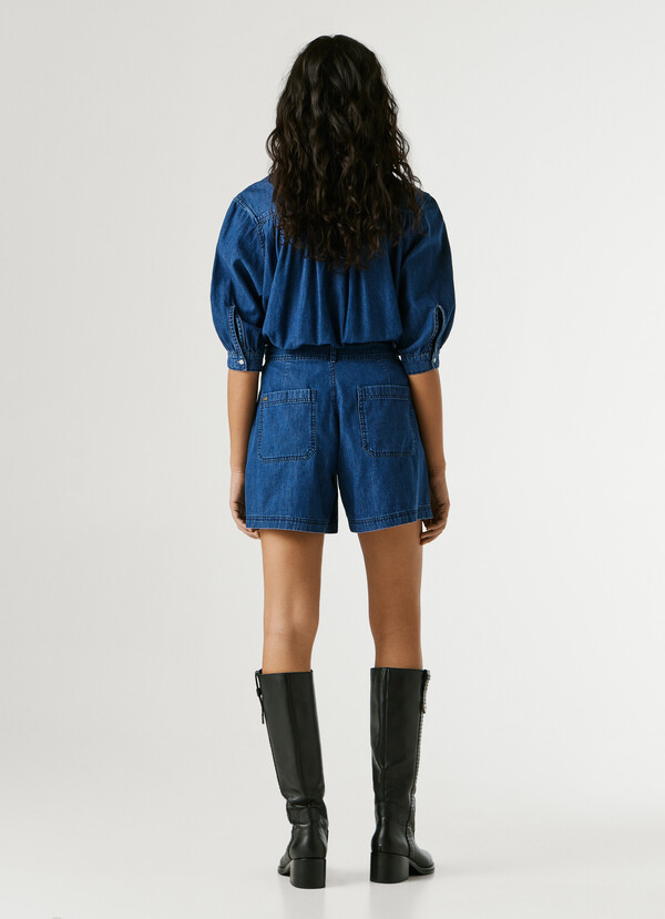 REGULAR FIT DENIM SHORTS