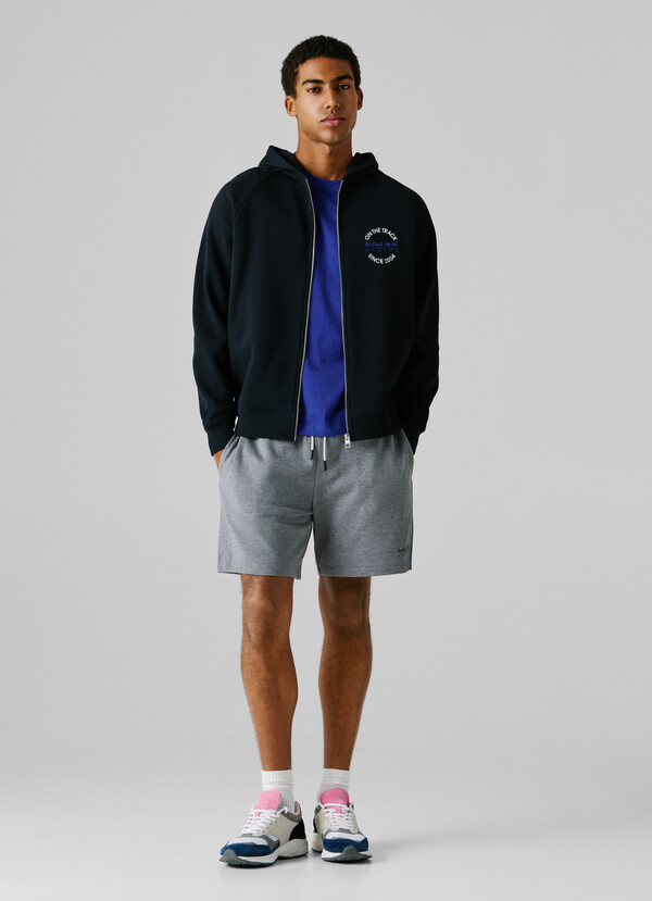 RELAXED FIT ZIP SWEATSHIRT