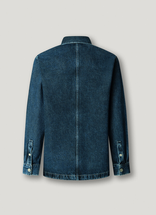 RELAXED FIT DENIM OVERSHIRT