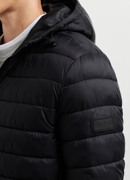 HOODED PADDED PUFFER JACKET