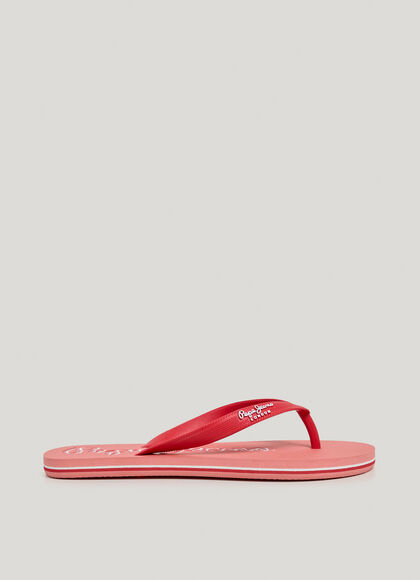 BEACH FLIP FLOPS WITH LOGO