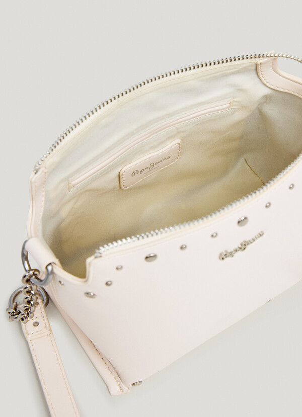 LEATHER EFFECT SHOULDER BAG
