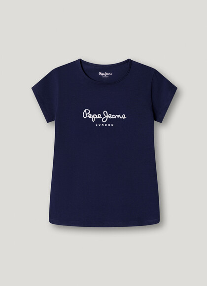 SLIM FIT GLITTER LOGO T-SHIRT