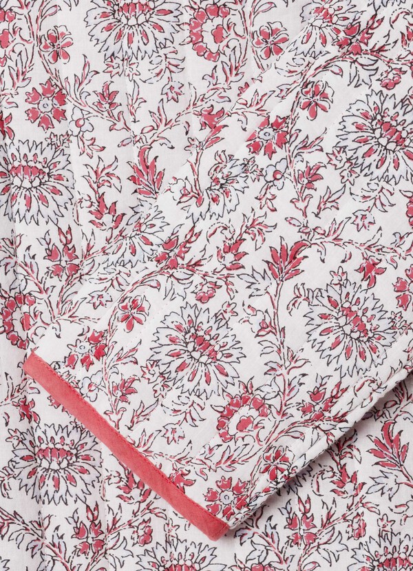 PADDED JACKET WITH FLORAL PRINT
