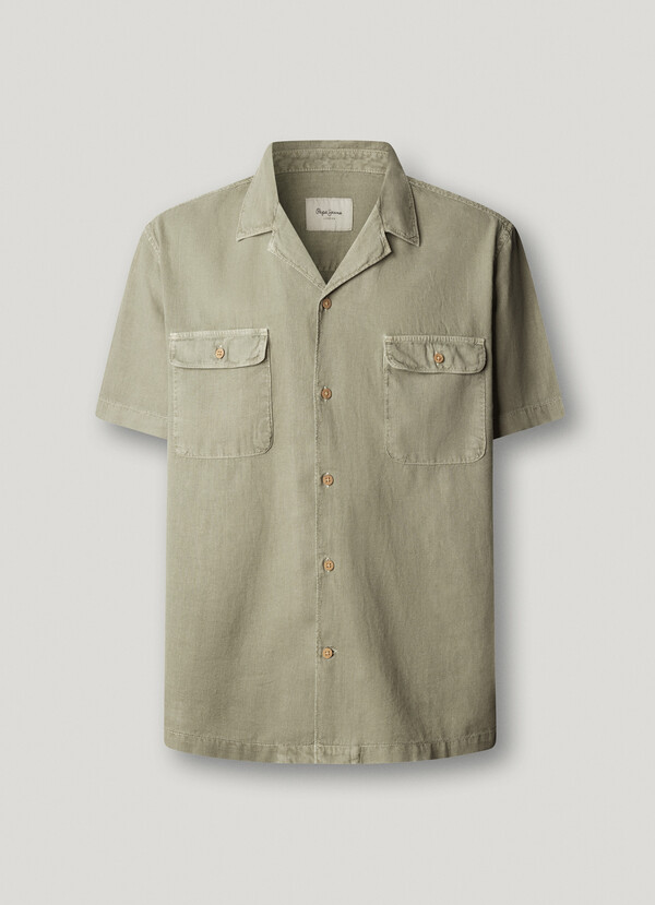 SHIRT WITH CUBAN COLLAR