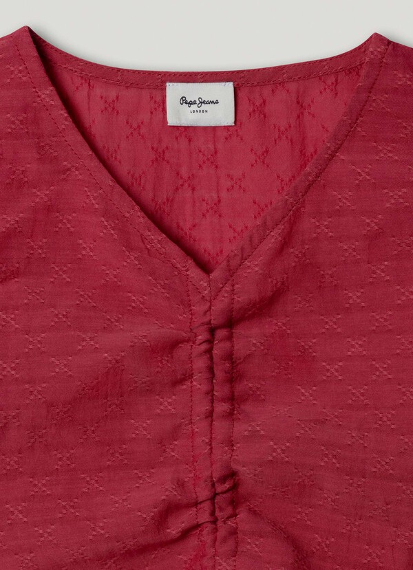 FLUID BLOUSE WITH OPENWORK DETAILS