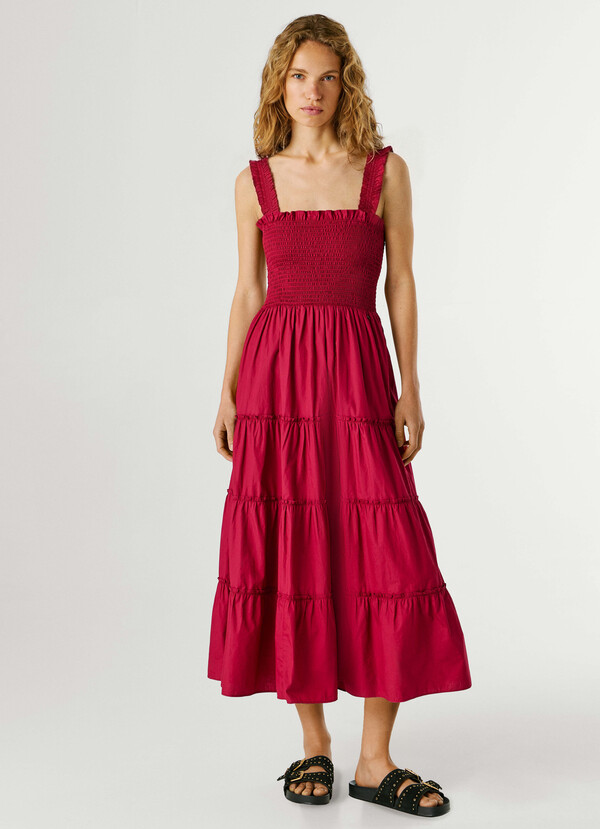 POPLIN MAXI DRESS