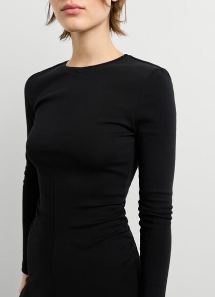 CREW NECK MINI DRESS