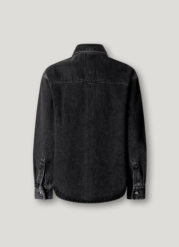 RELAXED FIT DENIM OVERSHIRT