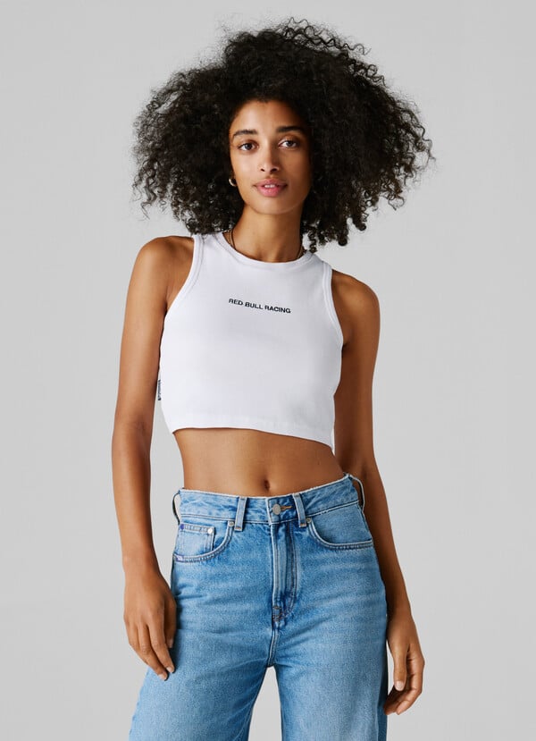CROPPED SLEEVELESS TOP