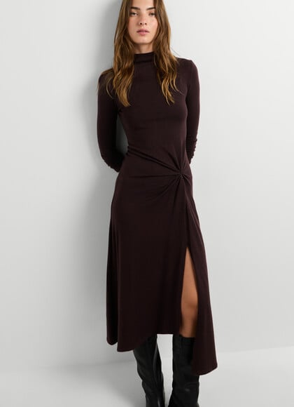 MAXI DRESS WITH KNOTTED DETAIL