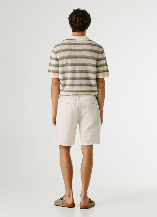 RELAXED FIT LINEN SHORTS