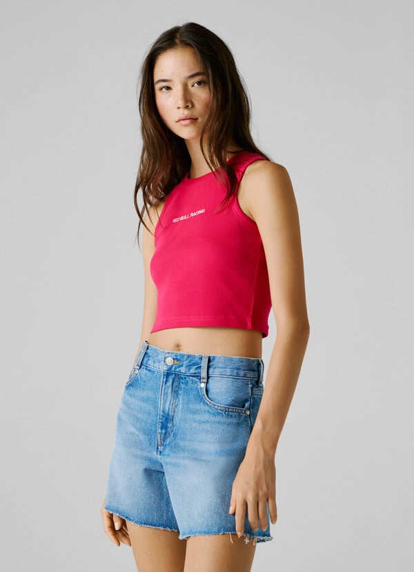 CROPPED SLEEVELESS TOP