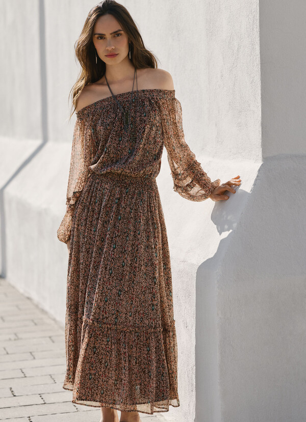 FANTASY PRINT MAXI DRESS