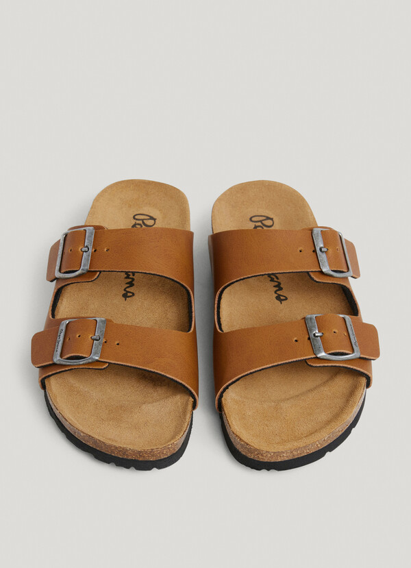 SANDALIAS CON DOBLE HEBILLA