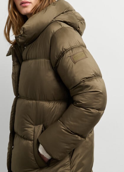 LONG PADDED WATERPROOF PUFFER JACKET