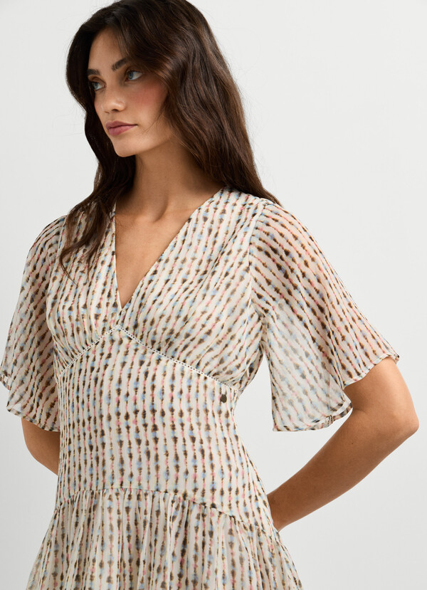 IKAT PRINT MINI DRESS