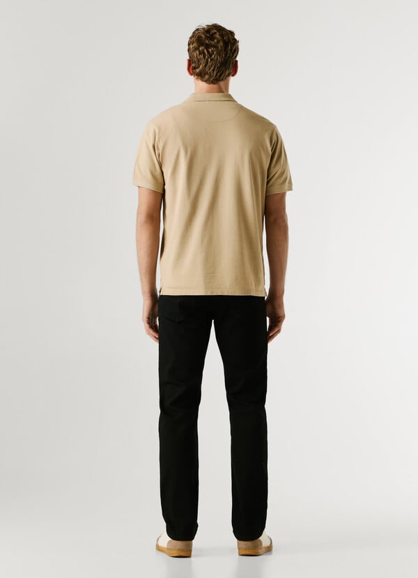 GARMENT DYED PIQUE POLO SHIRT