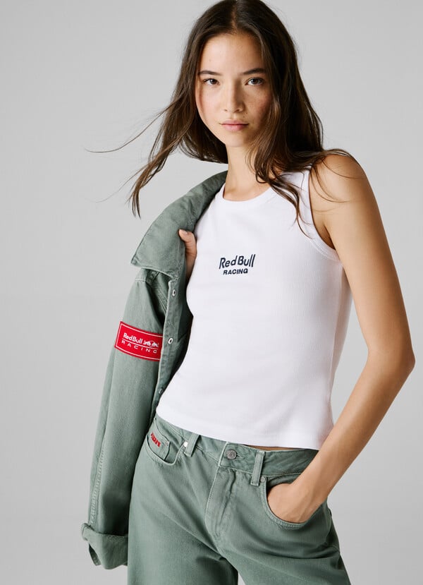 SLEEVELESS RIBBED TOP