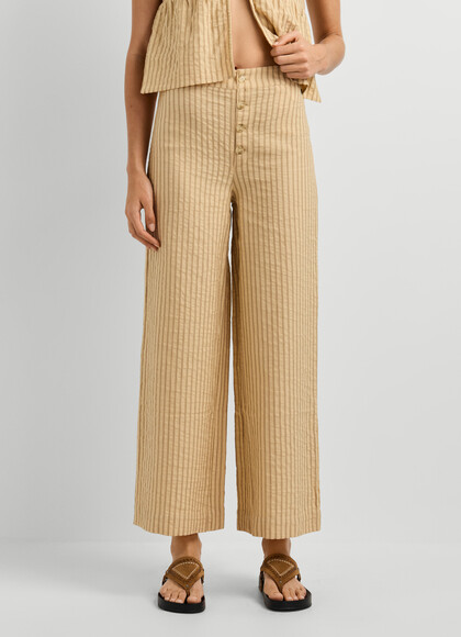 STRAIGHT TWILL TROUSERS