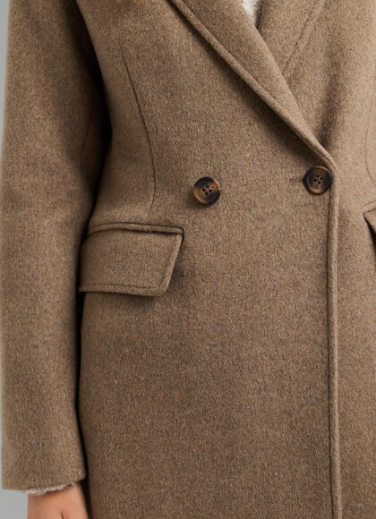 LONG DOUBLE-BREASTED COAT