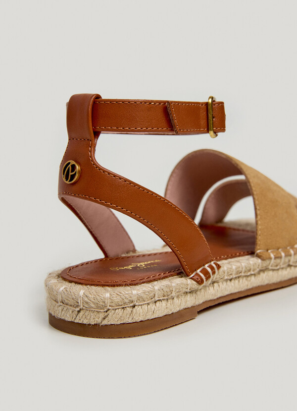 FLAT JUTE SANDALS