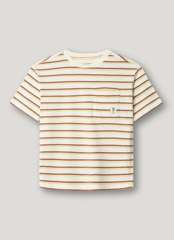RELAXED FIT STRIPED T-SHIRT