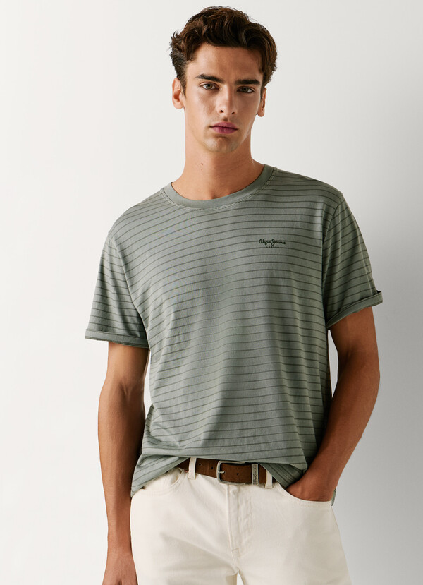 REGULAR FIT STRIPED T-SHIRT