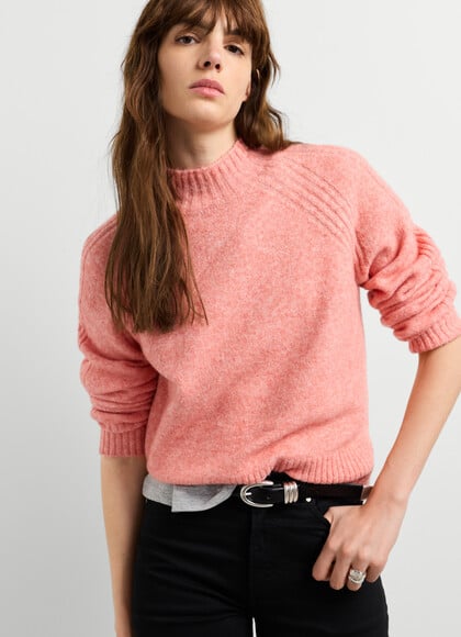HIGH NECK KNIT JUMPER