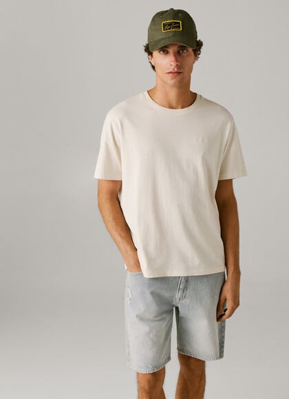 LOOSE FIT DENIM BERMUDA SHORTS