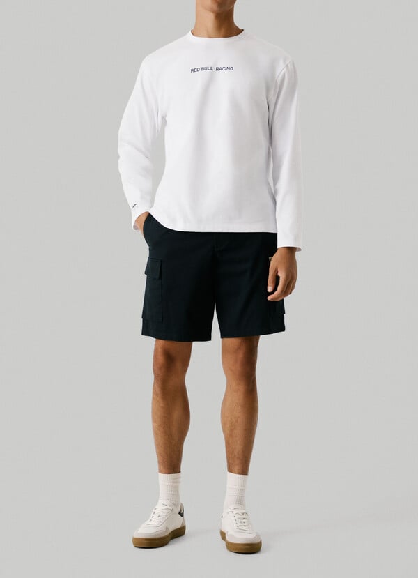 LONG-SLEEVED LOGO PRINT T-SHIRT