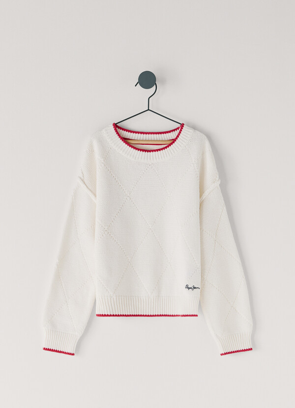 DIAMOND KNIT JUMPER