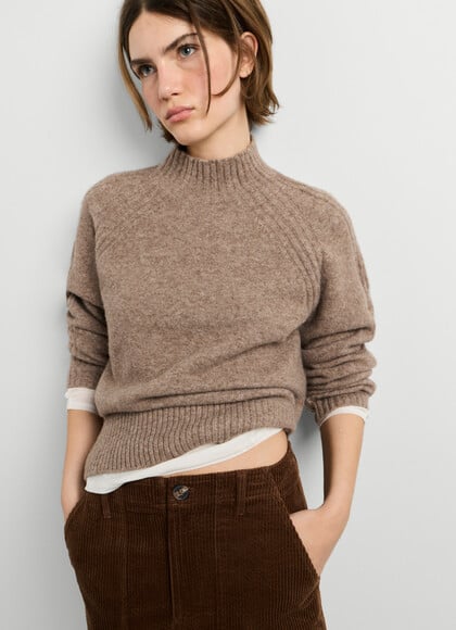 HIGH NECK KNIT JUMPER
