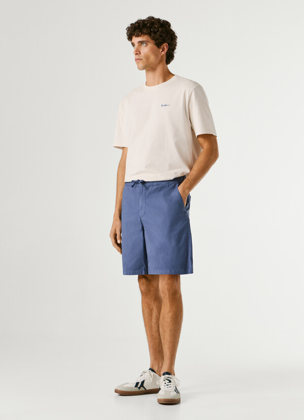 RELAXED FIT POPLIN SHORTS