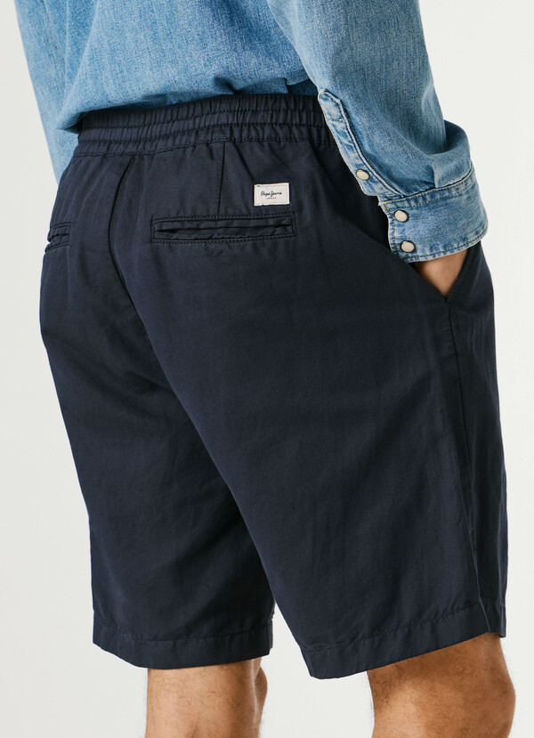 RELAXED FIT LINEN SHORTS