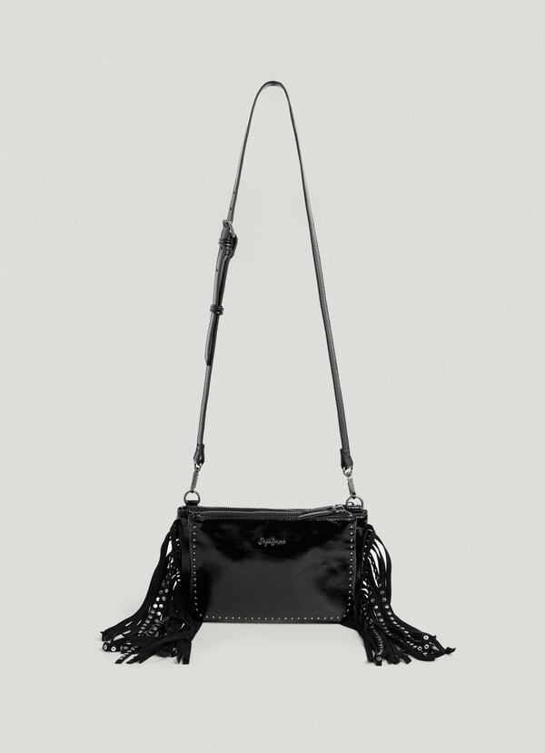 LEATHER EFFECT SHOULDER BAG