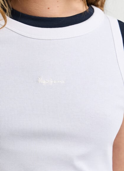SLEEVELESS RIBBED TOP