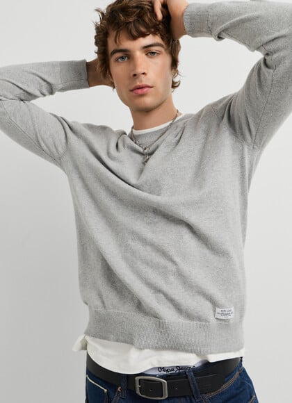 REGULAR FIT CREW NECK KNIT JUMPER
