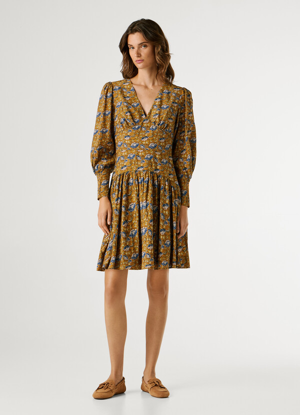 FLORAL PRINT MINI DRESS
