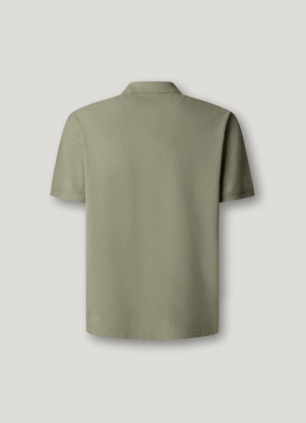 GARMENT DYED PIQUE POLO SHIRT
