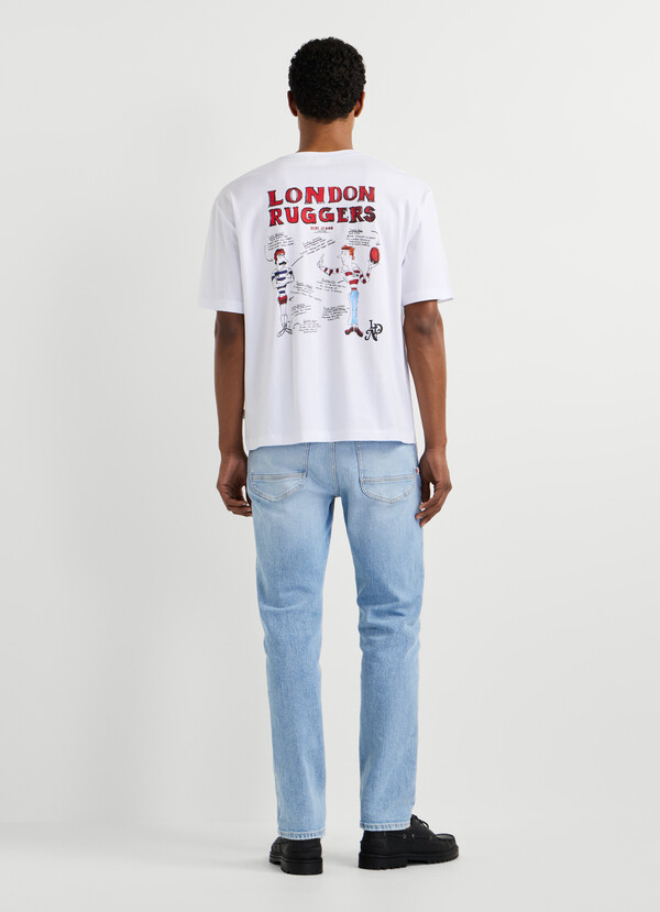 BACK PRINT CASUAL FIT T-SHIRT
