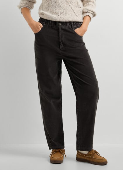 STRAIGHT FIT CORDUROY TROUSERS