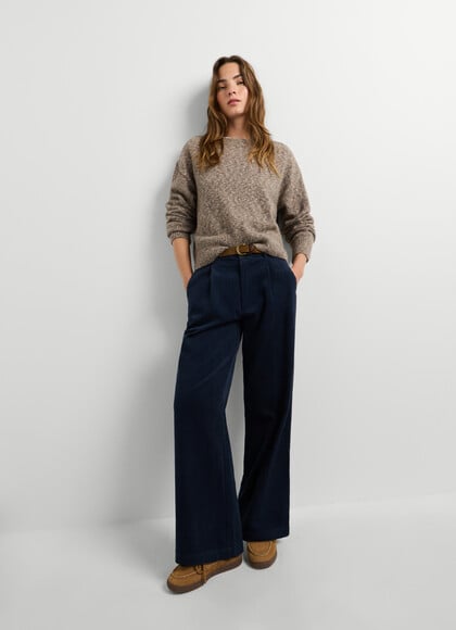 STRAIGHT FIT CORDUROY TROUSERS