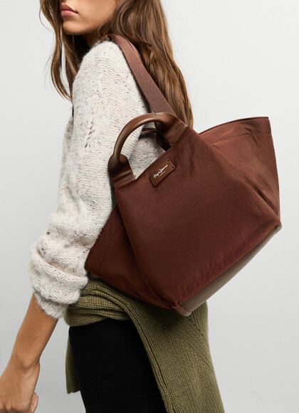 ZIP CLOSURE SHOPPER BAG