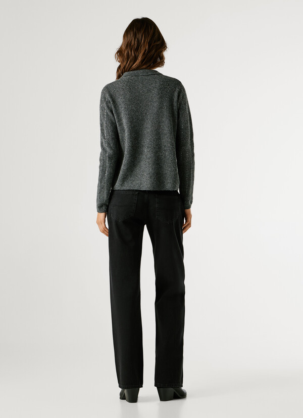 KNIT CARDIGAN WITH SEQUINS