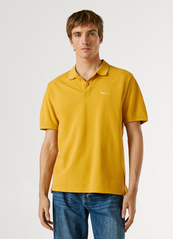 GARMENT DYED PIQUE POLO SHIRT